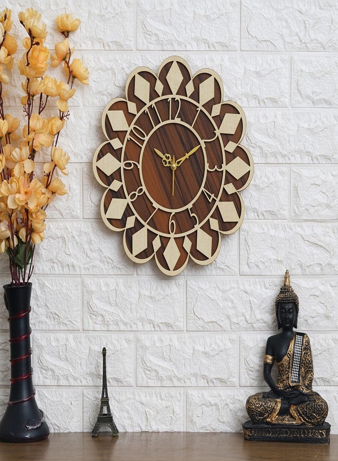 Ingo creation Decorative Silent Non-Ticking Wooden Wall Clock for Home Stylish Latest 12 Inch Wall Clock for Home Living Room Bedroom Office Hall Kitchen - Image 4